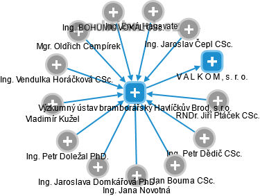 Výzkumný ústav bramborářský Havlíčkův Brod, s.r.o. - náhled vizuálního zobrazení vztahů obchodního rejstříku