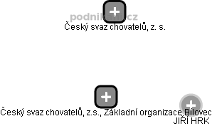 Český svaz chovatelů, z.s., Základní organizace Bílovec - náhled vizuálního zobrazení vztahů obchodního rejstříku
