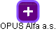 OPUS Alfa a.s. - náhled vizuálního zobrazení vztahů obchodního rejstříku