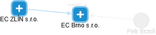 EC Brno s.r.o. - náhled vizuálního zobrazení vztahů obchodního rejstříku