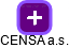 CENSA a.s. - náhled vizuálního zobrazení vztahů obchodního rejstříku