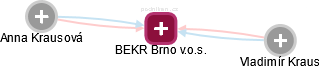 BEKR Brno v.o.s. - náhled vizuálního zobrazení vztahů obchodního rejstříku