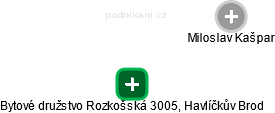 Bytové družstvo Rozkošská 3005, Havlíčkův Brod - náhled vizuálního zobrazení vztahů obchodního rejstříku