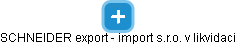 SCHNEIDER export - import s.r.o. v likvidaci - náhled vizuálního zobrazení vztahů obchodního rejstříku
