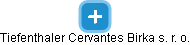 Tiefenthaler Cervantes Birka s. r. o. - náhled vizuálního zobrazení vztahů obchodního rejstříku