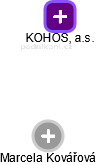 KOHOS, a.s. - náhled vizuálního zobrazení vztahů obchodního rejstříku