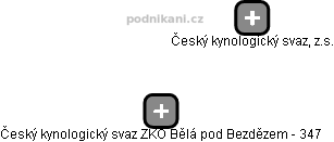 Český kynologický svaz ZKO Bělá pod Bezdězem - 347 - náhled vizuálního zobrazení vztahů obchodního rejstříku