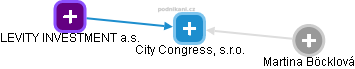 City Congress, s.r.o. - náhled vizuálního zobrazení vztahů obchodního rejstříku