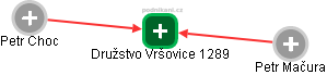 Družstvo Vršovice 1289 - náhled vizuálního zobrazení vztahů obchodního rejstříku