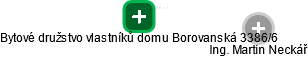 Bytové družstvo vlastníků domu Borovanská 3386/6 - náhled vizuálního zobrazení vztahů obchodního rejstříku