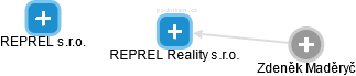 REPREL Reality s.r.o. - náhled vizuálního zobrazení vztahů obchodního rejstříku