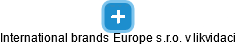 International brands Europe s.r.o. v likvidaci - náhled vizuálního zobrazení vztahů obchodního rejstříku