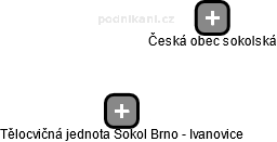 Tělocvičná jednota Sokol Brno - Ivanovice - náhled vizuálního zobrazení vztahů obchodního rejstříku