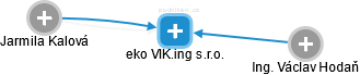 eko VIK.ing s.r.o. - náhled vizuálního zobrazení vztahů obchodního rejstříku