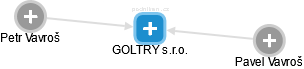 GOLTRY s.r.o. - náhled vizuálního zobrazení vztahů obchodního rejstříku