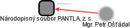 Národopisný soubor PANTLA, z. s. - náhled vizuálního zobrazení vztahů obchodního rejstříku