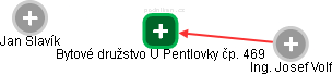 Bytové družstvo U Pentlovky čp. 469 - náhled vizuálního zobrazení vztahů obchodního rejstříku