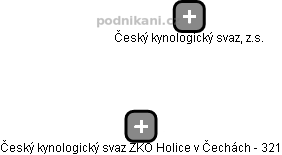 Český kynologický svaz ZKO Holice v Čechách - 321 - náhled vizuálního zobrazení vztahů obchodního rejstříku