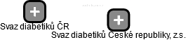 Svaz diabetiků ČR - náhled vizuálního zobrazení vztahů obchodního rejstříku