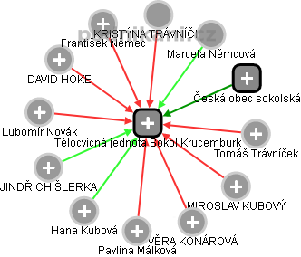 Tělocvičná jednota Sokol Krucemburk - náhled vizuálního zobrazení vztahů obchodního rejstříku