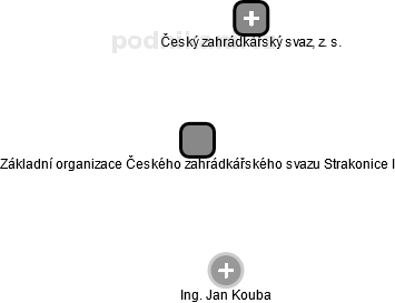 Základní organizace Českého zahrádkářského svazu Strakonice I - náhled vizuálního zobrazení vztahů obchodního rejstříku