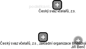 Český svaz včelařů, z.s., základní organizace Břidličná - náhled vizuálního zobrazení vztahů obchodního rejstříku