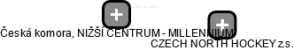 Česká komora, NIŽŠÍ CENTRUM - MILLENNIUM - náhled vizuálního zobrazení vztahů obchodního rejstříku
