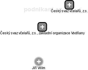 Český svaz včelařů, z.s., základní organizace Vodňany - náhled vizuálního zobrazení vztahů obchodního rejstříku