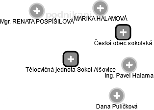 Tělocvičná jednota Sokol Alšovice - náhled vizuálního zobrazení vztahů obchodního rejstříku