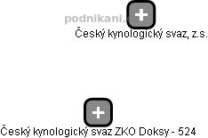 Český kynologický svaz ZKO Doksy - 524 - náhled vizuálního zobrazení vztahů obchodního rejstříku
