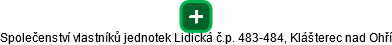 Společenství vlastníků jednotek Lidická č.p. 483-484, Klášterec nad Ohří - náhled vizuálního zobrazení vztahů obchodního rejstříku