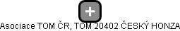 Asociace TOM ČR, TOM 20402 ČESKÝ HONZA - náhled vizuálního zobrazení vztahů obchodního rejstříku
