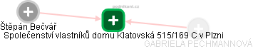 Společenství vlastníků domu Klatovská 515/169 C v Plzni - náhled vizuálního zobrazení vztahů obchodního rejstříku