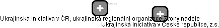 Ukrajinská iniciativa v ČR, ukrajinská regionální organizace Zvony naděje - náhled vizuálního zobrazení vztahů obchodního rejstříku