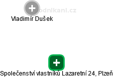 Společenství vlastníků Lazaretní 24, Plzeň - náhled vizuálního zobrazení vztahů obchodního rejstříku