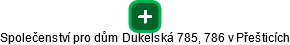 Společenství pro dům Dukelská 785, 786 v Přešticích - náhled vizuálního zobrazení vztahů obchodního rejstříku