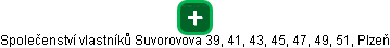 Společenství vlastníků Suvorovova 39, 41, 43, 45, 47, 49, 51, Plzeň - náhled vizuálního zobrazení vztahů obchodního rejstříku
