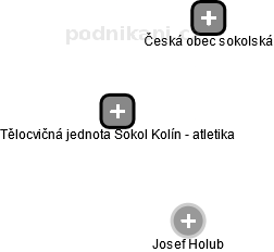 Tělocvičná jednota Sokol Kolín - atletika - náhled vizuálního zobrazení vztahů obchodního rejstříku