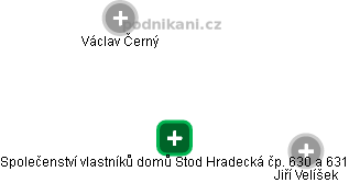 Společenství vlastníků domů Stod Hradecká čp. 630 a 631 - náhled vizuálního zobrazení vztahů obchodního rejstříku