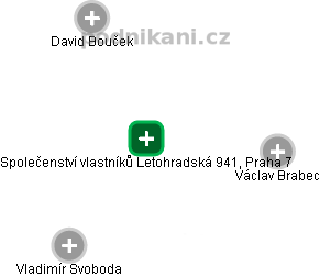 Společenství vlastníků Letohradská 941, Praha 7 - náhled vizuálního zobrazení vztahů obchodního rejstříku