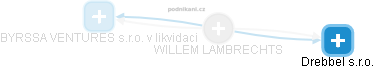  Willem L. - Vizualizace  propojení osoby a firem v obchodním rejstříku