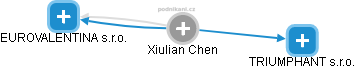  Xiulian Ch. - Vizualizace  propojení osoby a firem v obchodním rejstříku