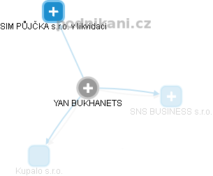 YAN BUKHANETS - Vizualizace  propojení osoby a firem v obchodním rejstříku