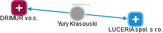 Yury Krasouski - Vizualizace  propojení osoby a firem v obchodním rejstříku