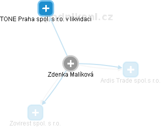 Zdenka Malíková - Vizualizace  propojení osoby a firem v obchodním rejstříku