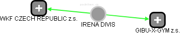 IRENA DIVIS - Vizualizace  propojení osoby a firem v obchodním rejstříku