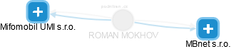 ROMAN MOKHOV - Vizualizace  propojení osoby a firem v obchodním rejstříku