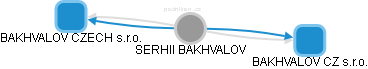 SERHII BAKHVALOV - Vizualizace  propojení osoby a firem v obchodním rejstříku