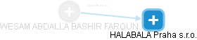WESAM ABDALLA BASHIR FAROUN - Vizualizace  propojení osoby a firem v obchodním rejstříku