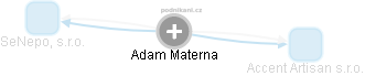 Adam Materna - Vizualizace  propojení osoby a firem v obchodním rejstříku
